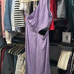 & Other Stories One Shoulder Lavender Dress